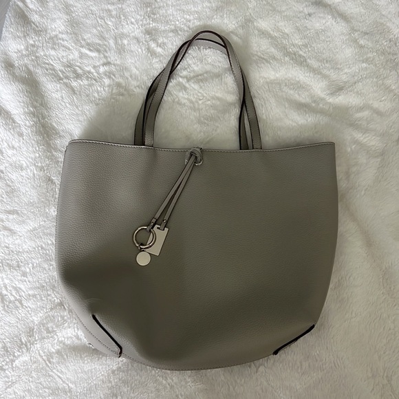 Anne Klein Handbags - Nice Anne Klein Light Gray  Tote Shoulder Bag, Classic Career Work Office Purse